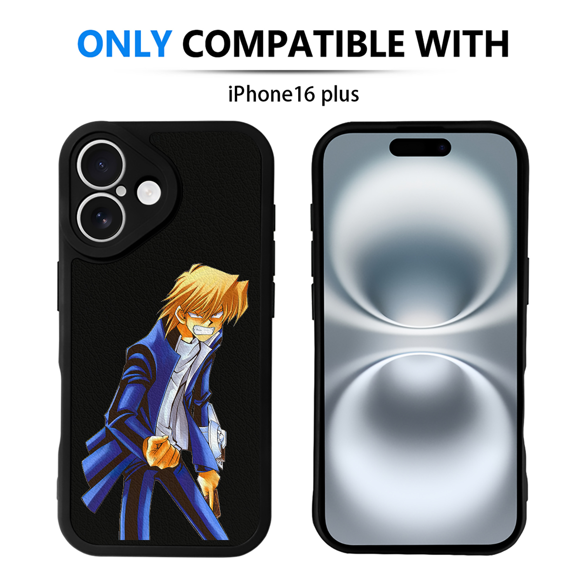 遊☆戯☆王 Yu-Gi-Oh! 【iPhone 16シリーズ対応】シリコンスマホケース（レザー調） 材質：シリコン